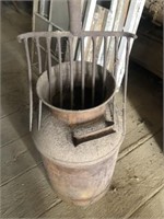 Vintage Milk Can and Silage Fork