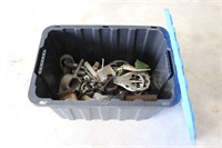TOTE OF ASSORTED MARINE PARTS