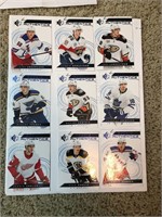 2018-19 SPHockey 9card Rookie Lot - Blue Parallels