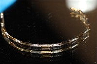 14k yellow gold Diamond Bracelet featuring