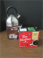 MR. COFFEE WHISTLING KETTLE - TIM HORTON'S COFFEE