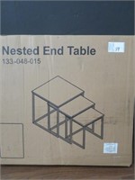 SET 3 BLACK NESTED END TABLES CLASSIC BRANDS