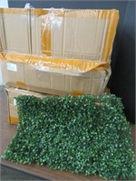 2 BOXES OF ARTIFICIAL BOXWOOD HEDGES