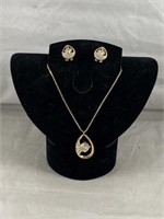 Necklace, Earrings, & Display