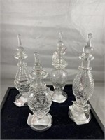 Glass Perfumes Group of 4