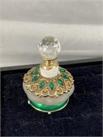 Green Jeweled Perfume Bottle