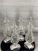 Glass Perfumes Group of 4
