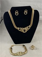 Elegant Necklace, Earrings, Bracelet & Ring