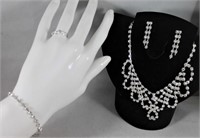 Earrings, Necklace, Ring & Display
