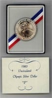 1983 Uncirculated Olympic Silver Dollar