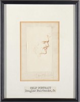 Douglas Fairbanks Jr. Self-Portrait Drawing