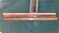 3 advertising rulers, 1 Weinel Lumber Co. Columbia