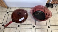 Cranberry Vision Ware Pots