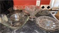 Serving Trays, Egg Trays, 2 Punch Bowls, & More