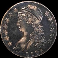 1808 Capped Bust Half Dollar ABOUT UNCIRCULATED