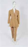 Bill Blass Speckled Tweed Pant Suit Set