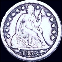 1853 Seated Liberty Dime LIGHTLY CIRCULATED