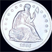 1866 Seated Liberty Dollar UNCIRCULATED