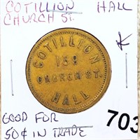 Cotillion Hall Church St. Good For 5c In Trade