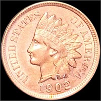 1902 Indian Head Penny CLOSELY UNCIRCULATED