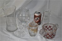 8 Glass Decorative Vintage Pieces