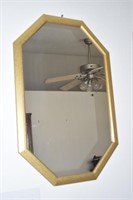 Octagonal Gold Framed Mirror