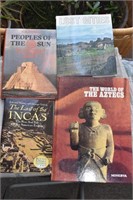 4 Aztec Inca Historical Indian Books