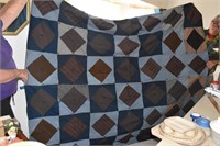 Hand Tied Quilt and Sheep Rug