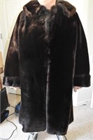Thick Faux Fur Coat in Very Good Condition