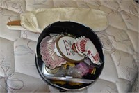 Hat Box Full of Sewing Notions