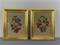 Pair of Needlepoint Pictures