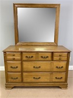Oak Sumter Cabinet Co., SC Dresser w/ Mirror