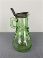 Green Depression Syrup Pitcher