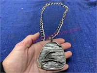 John Deere large pendant & big necklace