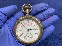 Antique Bartlett Waltham 17-jewel pocket watch