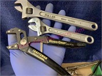 Craftsman plyers & 2 misc wrenches