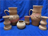 Moldova terracotta pitchers & vases