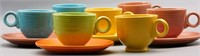 Vintage Homer Laughlin Fiestaware Cups & Saucers