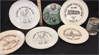 6 Hershey Plates and Armetale Tankard