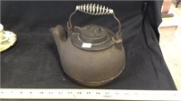 Vintage Cast Iron Kettle, as shown in photos