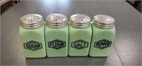 Green Glass Kitchen Shakers