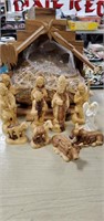 Nice Hand Carved Nativity Set