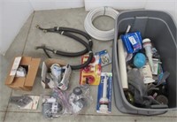 Plumbing Items Including Water Hose, Valve Packs,