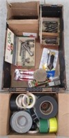 Vintage Cigar Boxes, Electrical Tape, Caulk Set,