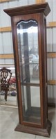 Glass & Mirrored Back China Cabinet. Measures