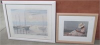 (2) Framed Signed Prints. Note: One Numbers "At