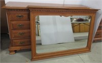 Carleton Dresser with Mirror. Measures 35" T x