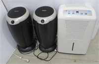 GE Humidifier & (2) Filtrowpur Air Purifiers.