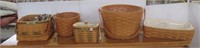 (5) Vintage Longaberger Baskets Including 2001,