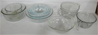 Assortment of Various Glass Mixing Bowls &